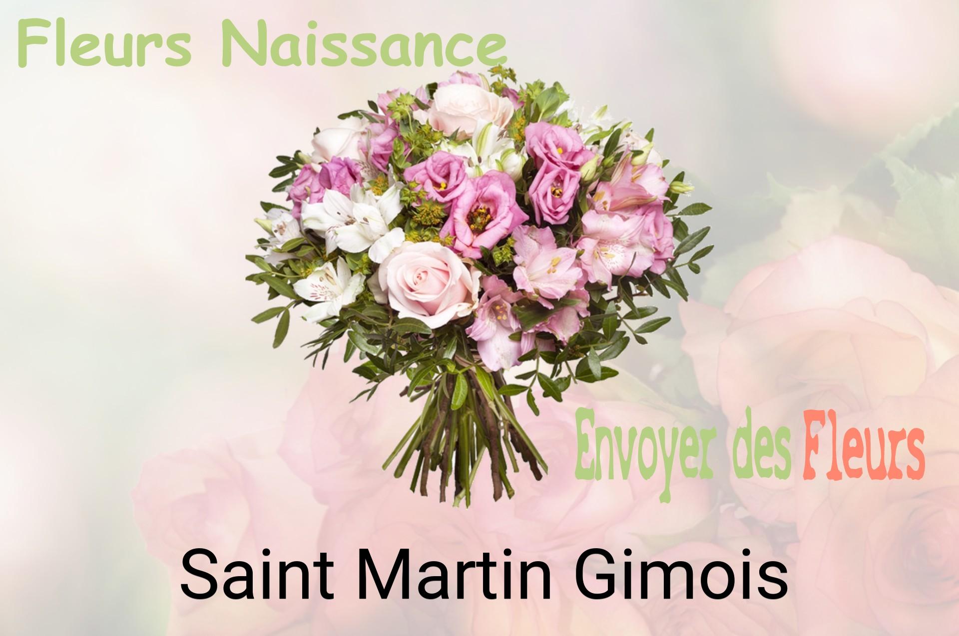 Bouquet de fleurs de naissance livré à Saint-Martin-Gimois